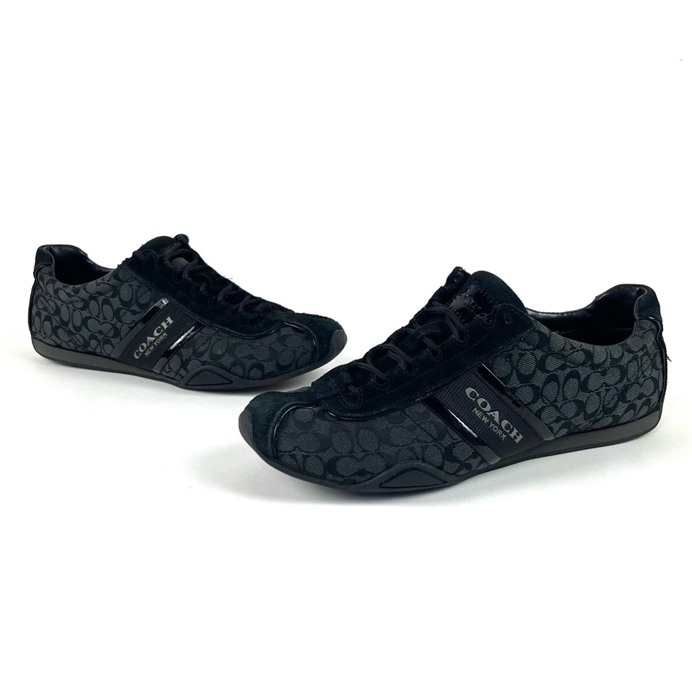 Coach Rosalita Black Signature Mini Monogram Sneakers - Picture 1 of 7